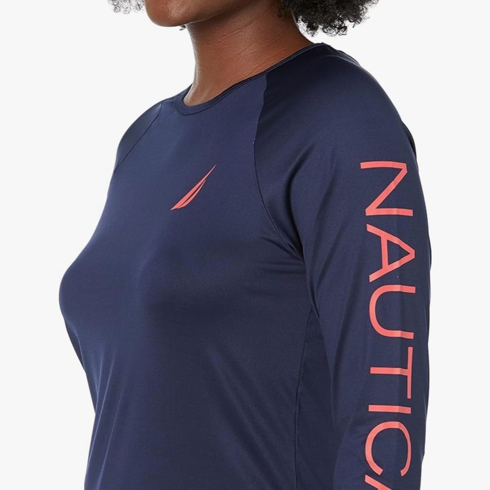 Nautica Women’s Standard Long Sleeve Rashguard - Picture 10 of 10